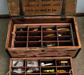 an old box gets a new life, organizing, repurposing upcycling, storage ideas, tools