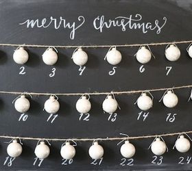 diy christmas countdown, chalkboard paint, christmas decorations, crafts, how to, seasonal holiday decor