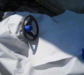 little tikes car makeover, outdoor furniture, painted furniture