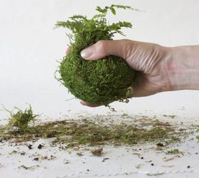 moss ball planters, crafts, gardening, how to, wrap that moss