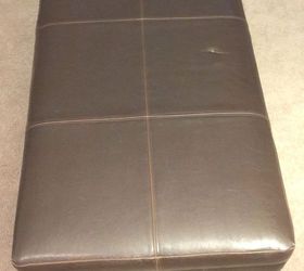 take a seat playroom ottoman with minted fabric, entertainment rec rooms, reupholster