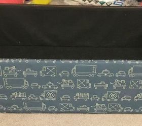 take a seat playroom ottoman with minted fabric, entertainment rec rooms, reupholster