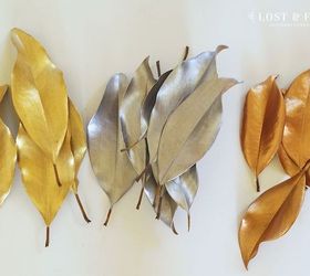 metallic painted leaf magnolia wreath, christmas decorations, crafts, seasonal holiday decor, wreaths