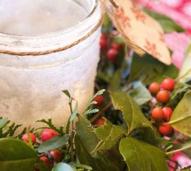 diy iced mason jar candles, christmas decorations, crafts, mason jars, seasonal holiday decor
