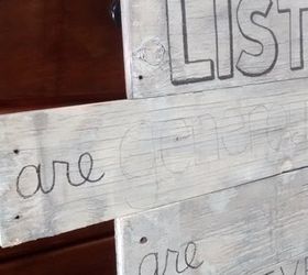pallet wood family values sign, crafts, diy, home decor, pallet, wall decor