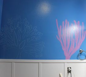 diy under the sea themed kid s bathroom, bathroom ideas, painting