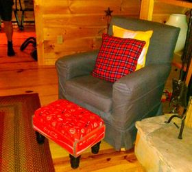 warming my feet on the coca cola crate footstool, chalk paint, painted furniture, repurposing upcycling