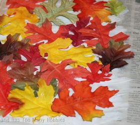 fall leaf tree luminaries, crafts, seasonal holiday decor, thanksgiving decorations