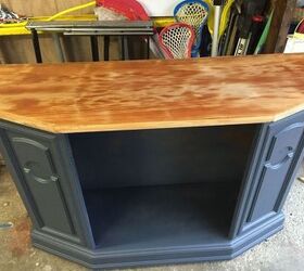 natural wood top complete, chalk paint, painted furniture