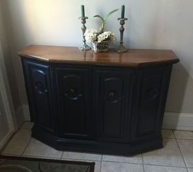 natural wood top complete, chalk paint, painted furniture, Perfect addition for the foyer
