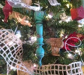 antique furniture parts make beautiful christmas ornaments tree, christmas decorations, repurposing upcycling, seasonal holiday decor