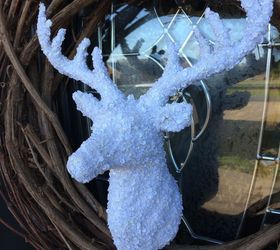 almost too easy deer christmas wreath, christmas decorations, crafts, seasonal holiday decor, wreaths