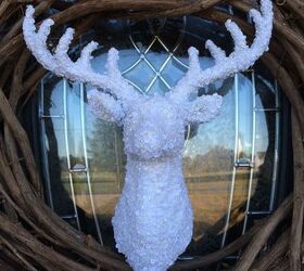 almost too easy deer christmas wreath, christmas decorations, crafts, seasonal holiday decor, wreaths
