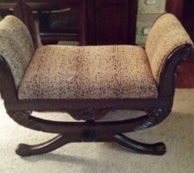 a first attempt at upholstering, painted furniture, reupholster