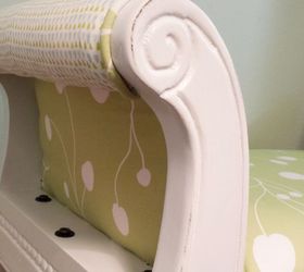 a first attempt at upholstering, painted furniture, reupholster