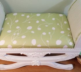 a first attempt at upholstering, painted furniture, reupholster