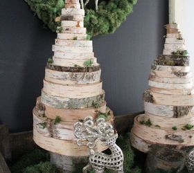 diy wood slice christmas trees, christmas decorations, crafts, seasonal holiday decor