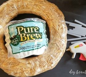 inexpensive winter white wreath from coffee filters great gift idea, christmas decorations, crafts, how to, repurposing upcycling, seasonal holiday decor, wreaths