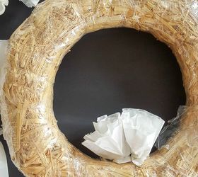 inexpensive winter white wreath from coffee filters great gift idea, christmas decorations, crafts, how to, repurposing upcycling, seasonal holiday decor, wreaths