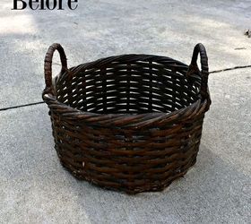 thrift store christmas tree basket, chalk paint, christmas decorations, crafts, seasonal holiday decor