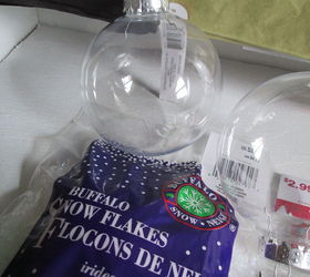 easy snow globe ornament made simple come see, christmas decorations, crafts, seasonal holiday decor