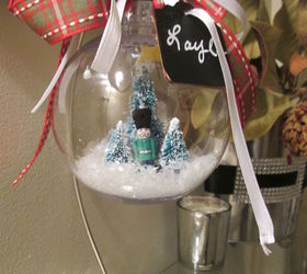 easy snow globe ornament made simple come see, christmas decorations, crafts, seasonal holiday decor