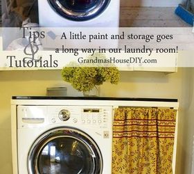 our laundry room gets spruced up with some paint and built ins, closet, diy, home improvement, laundry rooms, storage ideas, woodworking projects