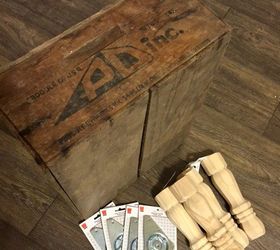 vintage crate diy footstool hdgiftchallenge, diy, painted furniture, repurposing upcycling