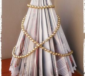 christmas trees from magazines, christmas decorations, crafts, repurposing upcycling