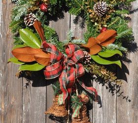 how can you dress up a basic evergreen wreath, christmas decorations, crafts, seasonal holiday decor, wreaths