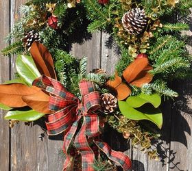 how can you dress up a basic evergreen wreath, christmas decorations, crafts, seasonal holiday decor, wreaths