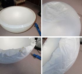 diy faux hand carved wood bowl, crafts