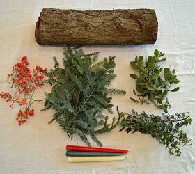 christmas yule log diy tutorial, christmas decorations, crafts