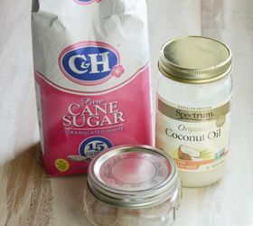 diy peppermint vanilla sugar scrub, crafts