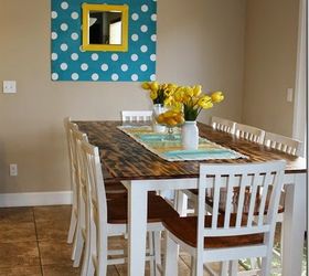 diy dining table with burned wood finish, dining room ideas, diy, how to, woodworking projects