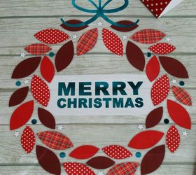 dollar store christmas gift bag wall art, christmas decorations, crafts
