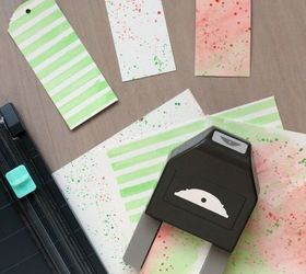 diy watercolor christmas gift tags, christmas decorations, crafts, how to