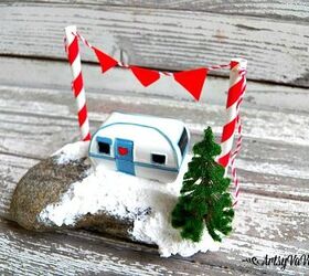 happy camper christmas, christmas decorations, crafts, seasonal holiday decor