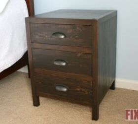 diy 3 drawer nightstand restoration hardware knockoff, diy, how to, storage ideas, woodworking projects