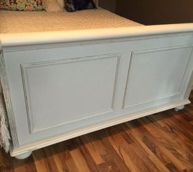 teen room make over, bedroom ideas, painted furniture, Finished Footboard