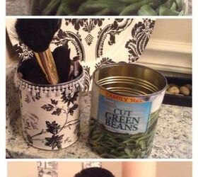 tin can makeover, crafts, repurposing upcycling