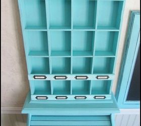 bread box turned child s craft station, crafts, painted furniture, repurposing upcycling