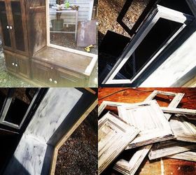 upcycled entertainment center becomes a great entryway bench, foyer, home decor, painted furniture, repurposing upcycling, rustic furniture