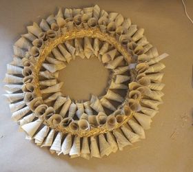 lush book page wreath, christmas decorations, crafts, repurposing upcycling, seasonal holiday decor, wreaths, Around the face