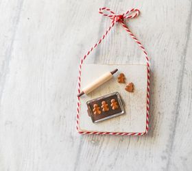 miniature gingerbread baking scene christmas ornament, christmas decorations, crafts, seasonal holiday decor