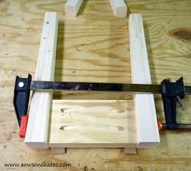 knockoff plow hearth elmwood stool, diy, painted furniture, woodworking projects