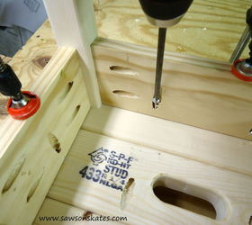 knockoff plow hearth elmwood stool, diy, painted furniture, woodworking projects