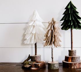 diy rustci felt christmas trees, christmas decorations, crafts, how to