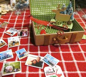 diy miniature suitcase ornaments, christmas decorations, crafts, seasonal holiday decor