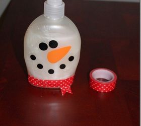 snowman soap perfect for teacher or neighbor gift, crafts